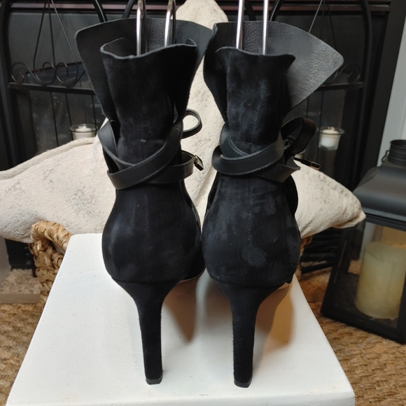 JIMMY CHOO Dalal Leather-Trimmed Supple Suede Ankle Boots EU 38.5 US 8.5 - Picture 5 of 16